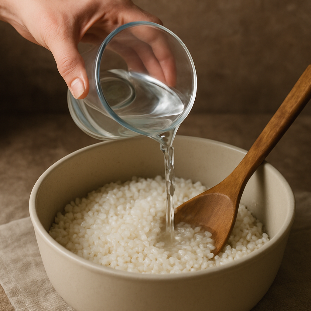 Preparing rice