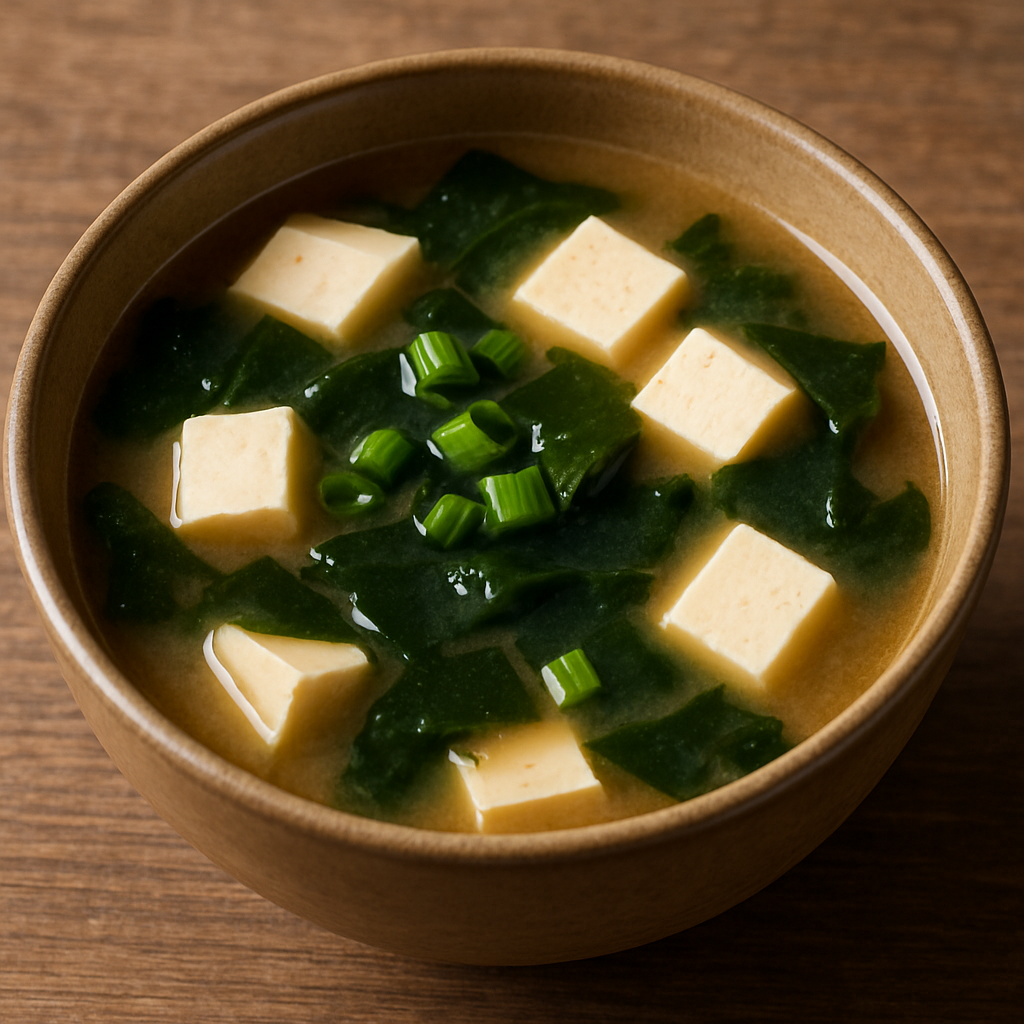 Miso Soup with Tofu and Seaweed