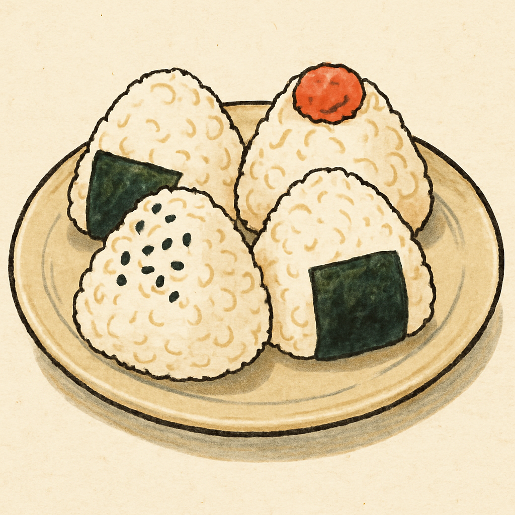 Traditional Japanese rice balls