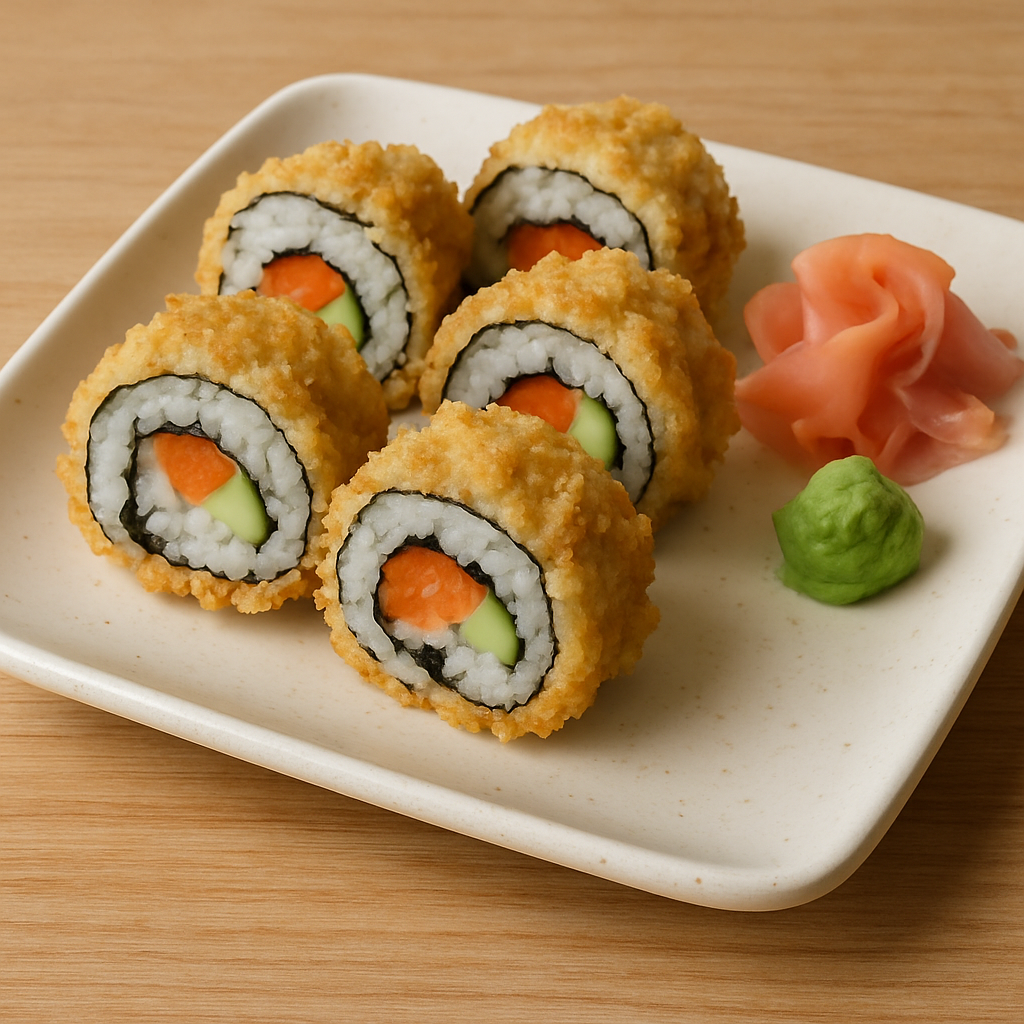 tempura_sushi_rolls_on_plate