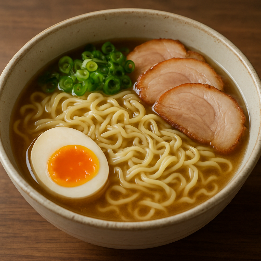 Ramen noodles in a bowl