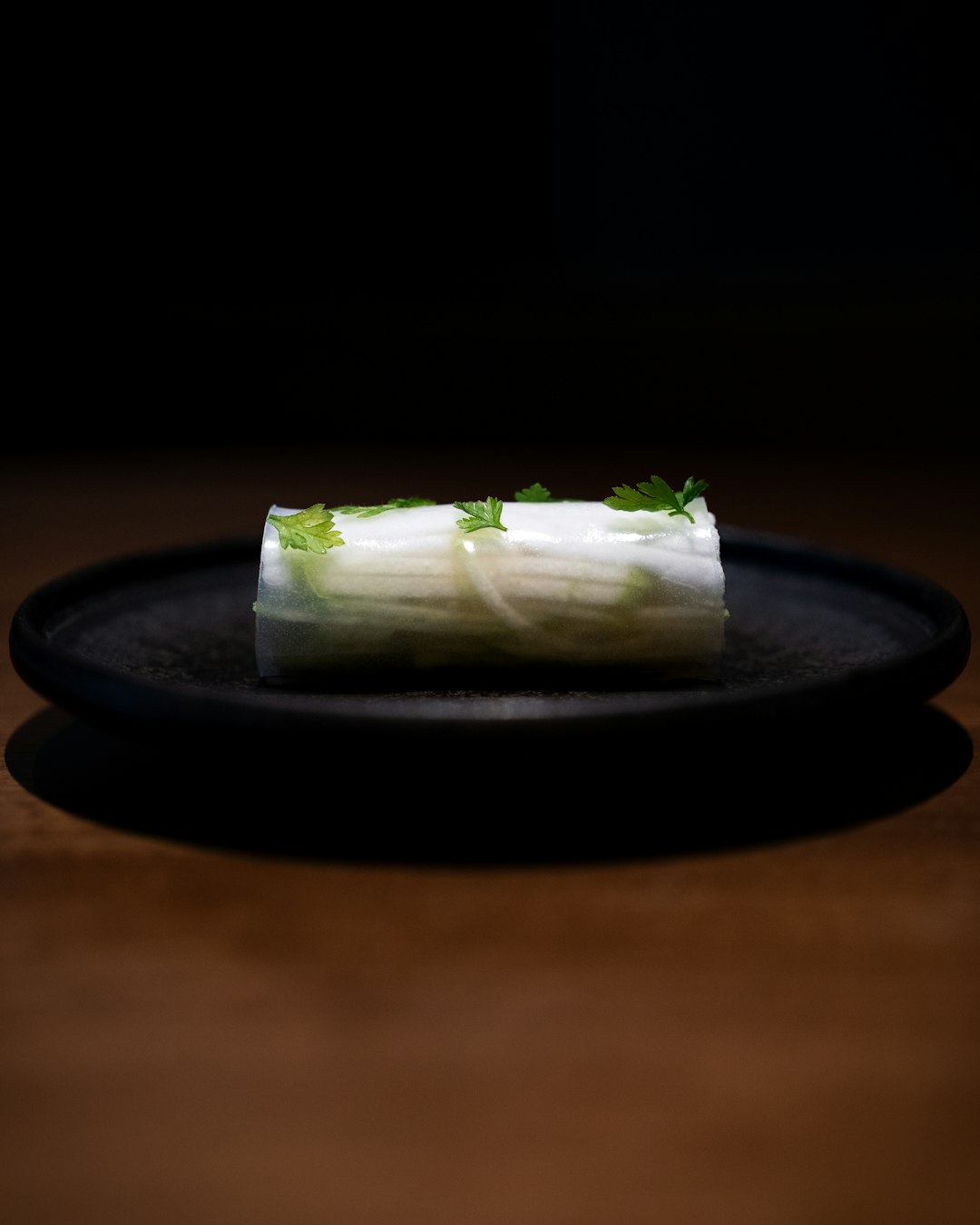 Rolling sushi with bamboo mat